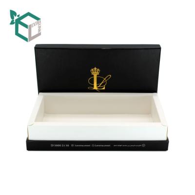 China Handmade Luxury Top and Bottom Lid Cardboard Long Wallet Kraft Paper Box for sale