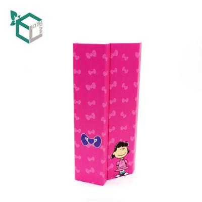 China New Items Child Friendliness Rectangle Size Paper Child Pink Packing Watch Box for sale