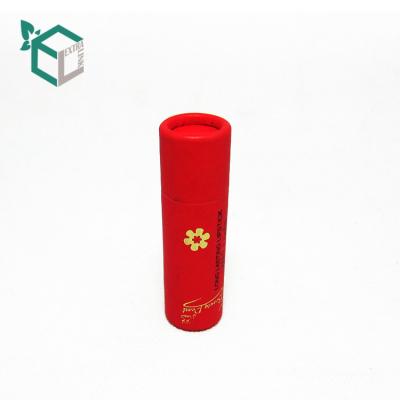 China Custom Wholesale Handmade Logo Small Paper Lipstick Cylinder Tube Box for sale