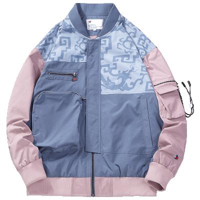 China Fashion Customized QUICK DRY Customized Color Matching Casual Zipper Jackets Plus Size Outdoor Men's Windproof for sale