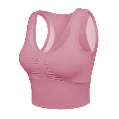 China 2021 New Fitness Bowknot Breathable Shockproof Underwear Yoga Sports Gathering Back Bra for sale