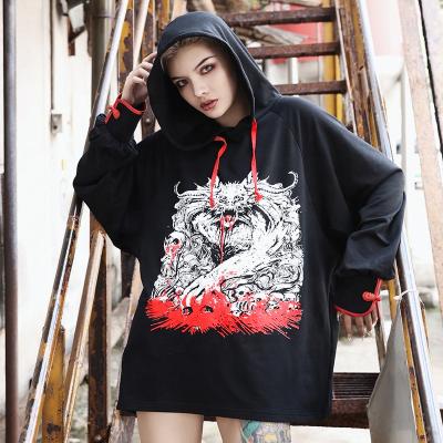 China Custom Printed Oversized Sweatshirts Anti Shrink Streetwear Hoodies For Women for sale