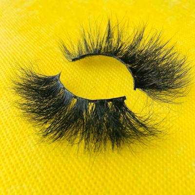 China Soft/Extra Long 3D/Super Effective/Was able to wear over 30 times Mink False Eyelashes Handmade Fluffy 3d 25mm Mink Eyelashes with custom package for sale