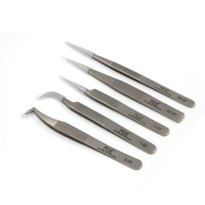 China Wholesale High Quality Custom Made Tweezers Stainless Steel Logo Lash Tweezers Volume Eyelash Extension for sale