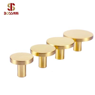 China Modern Boss Cabinet Hardware Handle Brass Brushed Knobs Modern Cabinet Hardware Handle for sale