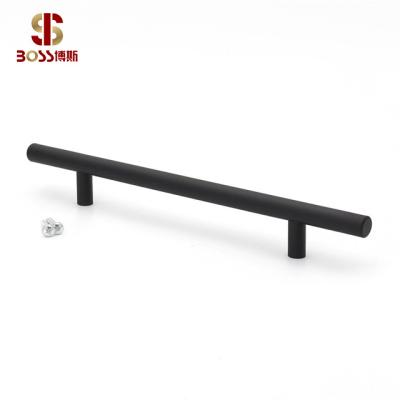 China Cabinet Matte Black Stainless Steel T-Bar Cabinet Pulls for sale