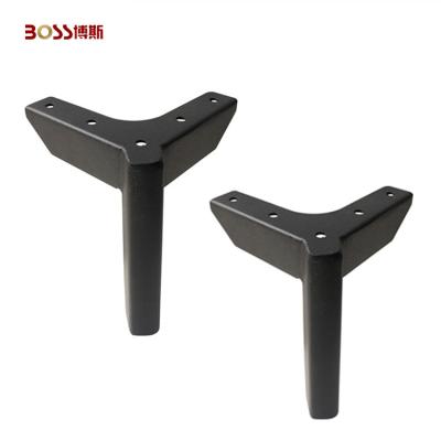 China Nordic Minimalist Metal Leg Furniture Legs Coffee Table Support Legs Matte Black Trigeminal Cabinet Legs Sofa Legs TV for sale