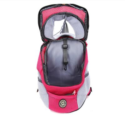 China Stored Dogs Backpack Outdoor Portable Double Shoulder Dog Carrier Bag Travel Set Travel Backpack for sale