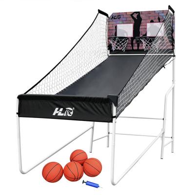 China Dongguan HLC Double Fold-Up Indoor Basketball Electronic Shooting Machine for sale