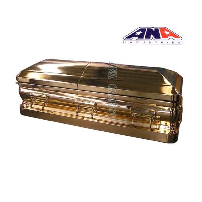 China American Style ANA Funeral Supply Smart Production USA Style Manufacturer Metal Casket American Casket For European for sale