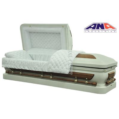 China American Style ANA American Style Made In New Porcelain Design Wood And Metal Funeral Casket And Casket for sale