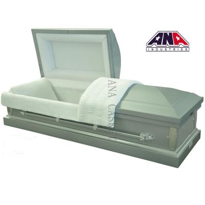 China Cheap American Style 22 GA Funeral Steel Casket American Style Supplies ANA Chinese Best Price Funeral Steel Casket for sale