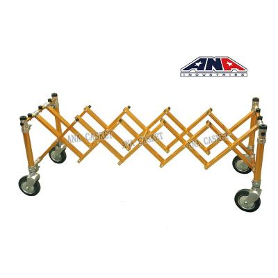 China ANA American High Quality Funeral Equipment Style Coffin Church Truck Transport Trolley Aluminum Trolley for sale