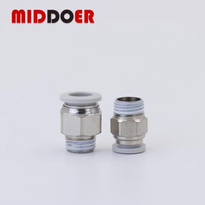 China Home Use PC straight-through pneumatic connector stainless steel air connector for sale