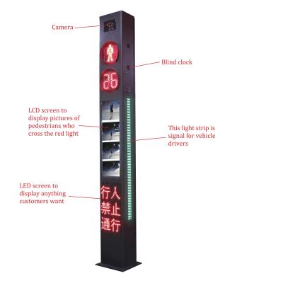 China Aluminum Material Running Red Light Pedestrian Warning Device for sale