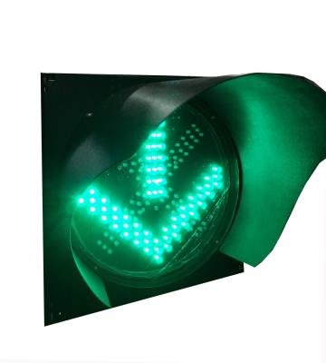 China Safety Red Cross And Green Arrow Led Traffic Lights Lane Control Sign 350*350*100MM for sale