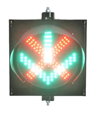 China 200mm/300mm/400mm Red Cross and Green Arrow Road Traffic Light 350*350*100MM for sale