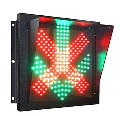 China Green Tunnel Lane LED Red Cross Arrow Traffic Lights Light 600*600*72mm for sale