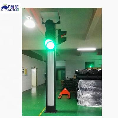 China New Customized Integrated Solar Wireless Traffic Light System 3500*500*150mm for sale