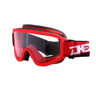 China antifog; Hot Selling UV Protection Lens Snowmobile Goggles Motorcycle Transparent Goggles for sale