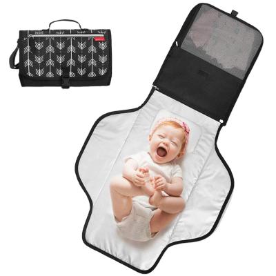 China Baby Diaper Bag Portable Luxury Multi-Function Diaper Pad Removable Folding Pad for sale