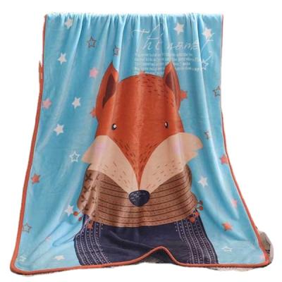 China Musical Multifunctional Smart Plush Children's Cartoon Fox Blanket Air Conditioner Warm Baby Blankets For Gift for sale