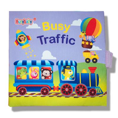 China Intelligence Developing Cloth Book Stuffed Plush Toy Educational Children Learning Toys Children for sale