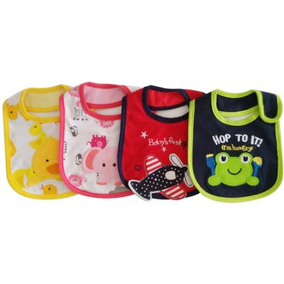 China Viable Cartoon Shape Bib Drooling And Teething Bib Bandana Towel Absorbent Fabric for sale