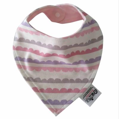 China 100% Sustainable Cotton Bib Drooling and Teething Bib Bandana Towel Absorbent Fabric for sale