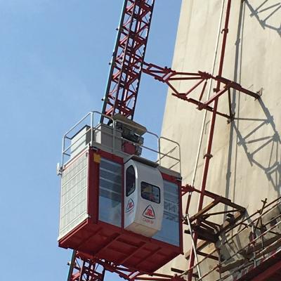 China EAC approved curved and inclined construction lift manufacturer for sale