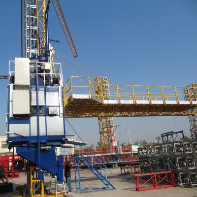 China Multi-function construction lift with platform or hopper for passenger and material zu verkaufen