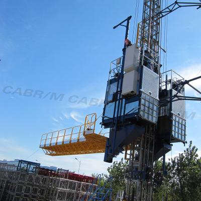 China Multi-Function Construction Materials Hoist With Platform Or Hopper en venta