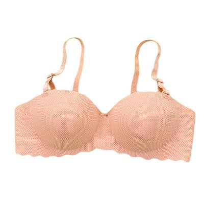 China Factory Direct Selling Underwear QUICK DRY Women Gather Bra Student Strapless One Piece Seamless Underwear for sale