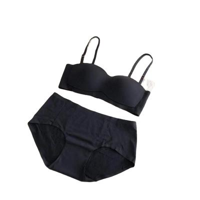 China Summer QUICK DRY thin seamless non-strapless underwear female non-slip beauty back wrapped chest invisible tube top bra for sale