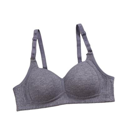 China Student Style Underwear QUICK DRY Bra With Thin Straps Wire Free Cotton Bra for sale