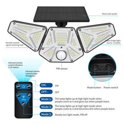 China Solar Lamp IP65 Waterproof Outdoor PIR Motion Sensor Garden Courtyard Light for sale