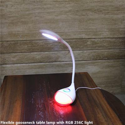 China 2016 New USB Port 5W Modern Popular Gooseneck Flexible LED Table Lamp for sale