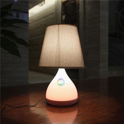 China Combine white light with 7 color light touch sensor rheostat LED table lamp with RGB color magic mood lighting for sale