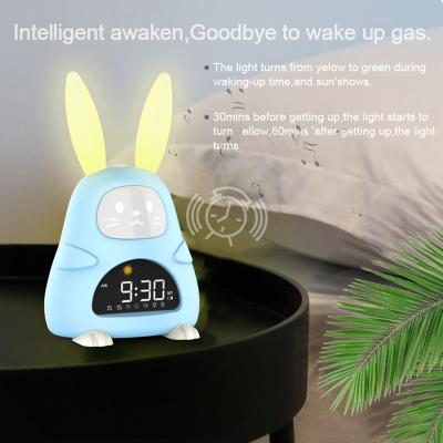 China LUMINOVA Cute Rechargeable Baby Sleep Trainer Alarm Clock for sale