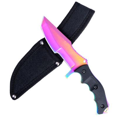 China New Design Lightweight Bush Fixed Blade Knives Hunting Outdoor Knife Odm Private Label Fix Blade Camp Hand Made Knife for sale