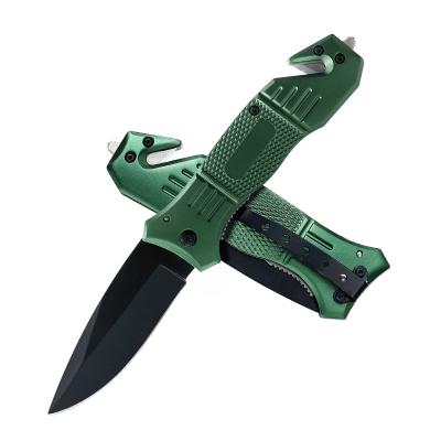 China Non-variable Outdoor Aluminum Handle Hunting Survival Tactical Camping Folding Folding Pocket Knife Knife for sale