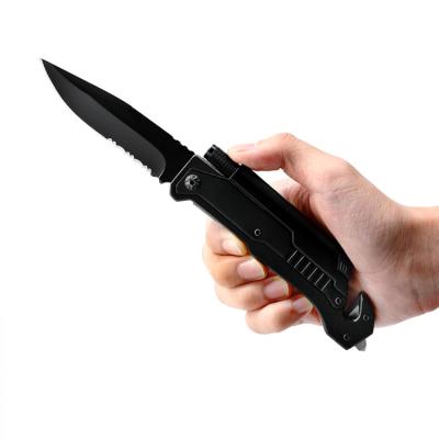 China Non-variable Outdoor Knife Survival Knife Folding Multifunctional Pocket Knife With LED Light for sale