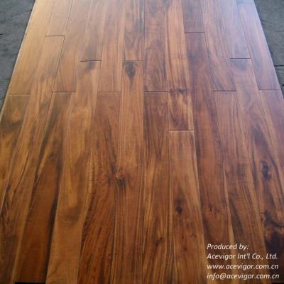 China Small Leaf Acacia Solid Flooring for sale