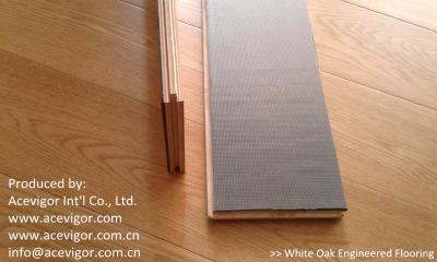 China Engineered White Oak Flooring with EVA back for sale