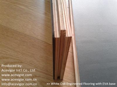 China White Oak Engineered Flooring with EVA back for sale