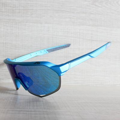 China Windproof Custom Ice blue frame lenses bike off road bicycles outdoor sports cycling windproof goggles glasses for sale