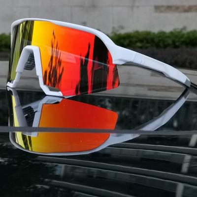 China Windproof Cheap Custom Colorful Unisex Sports Polarized Tr90 Eyewear Bike Sport Glasses Cycling Sunglasses With Package for sale