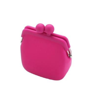 China Fashion Candy Color Silicone Open Coin Purse Wallet For Female Women for sale