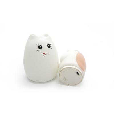 China 7 Color Eco-Friendly Eco-Friendly Silicone Animal Night Light For Kids for sale