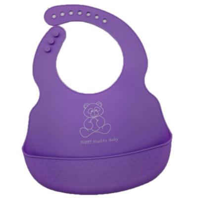 China Sustainable BPA Free Soft Non-Toxic Silicone Baby Feeding Food Set Waterproof Baby Products Bibs for sale